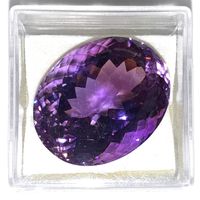 Améthyste ovale 22.70 ct - CERTIFICAT 874.- Fr