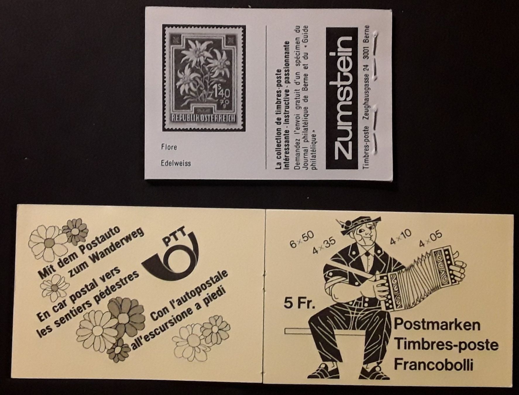 Alle Briefmarken: 1982-1984: Markenheftchen ** 72d + 78a – Gebraucht aus Walperswil von Tcheidi 1