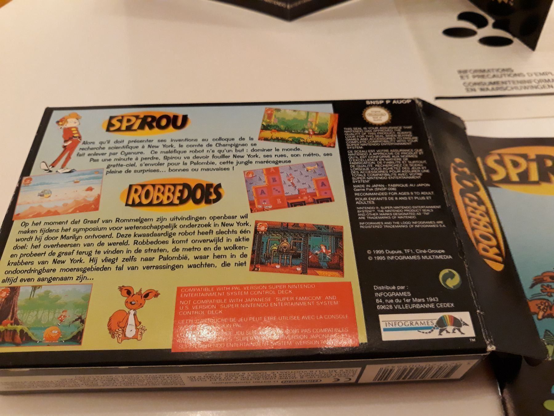Nintendo Giochi: Spirou Super Nintendo SNES Spiel OVP – Usato da Aarau venduto da Kaesekuchen2000 7