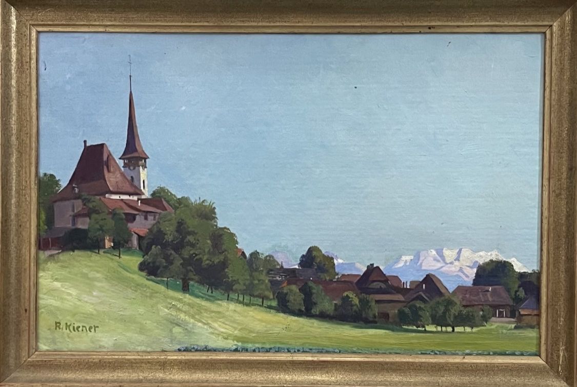 Dipinti: Kiener Robert (1866-1945) – Usato da Grosshöchstetten venduto da Perle1951