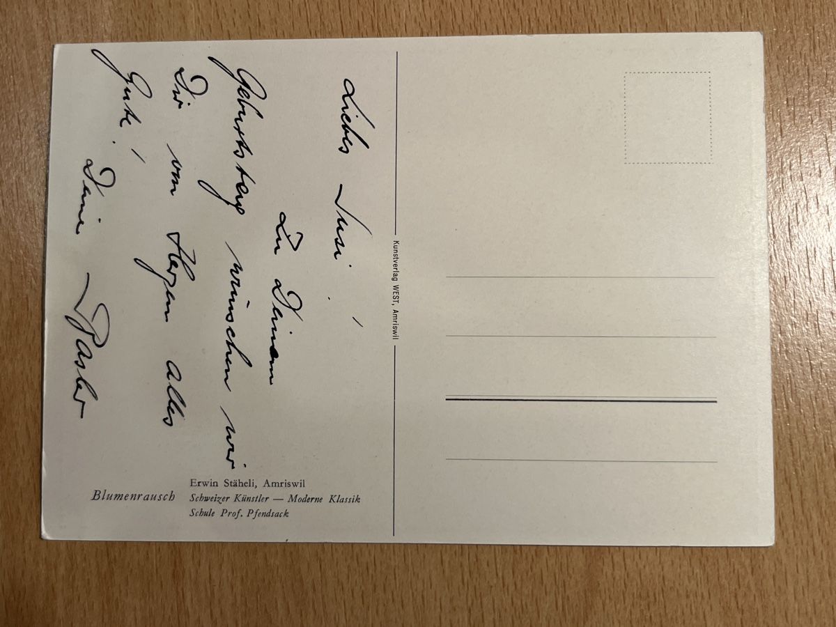 Cartoline postali: Alte Ansichtskarte Blumenstrauss - Gruss aus den Bergen – Usato da Hinwil venduto da Chuan2 1