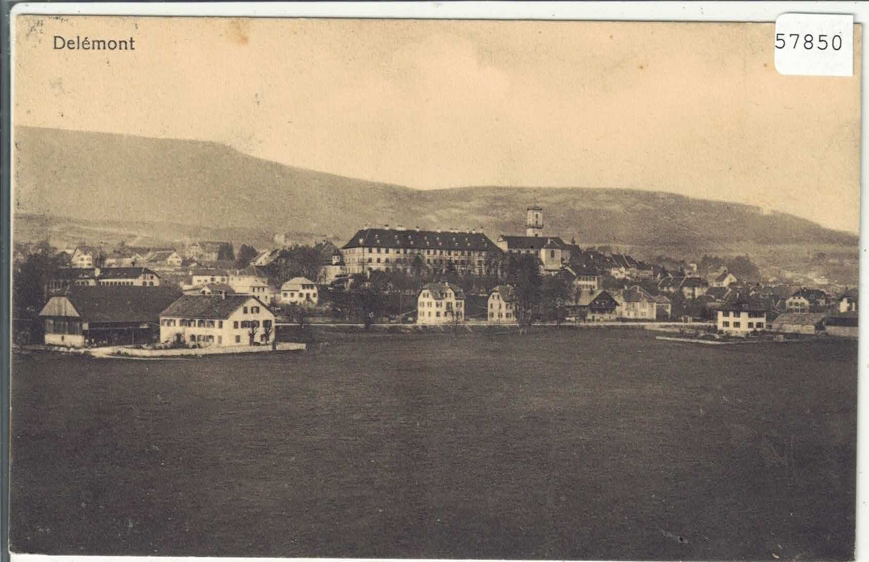 Cartoline postali: Delemont - Vue generale – Usato da Ettingen venduto da Kartenplanet