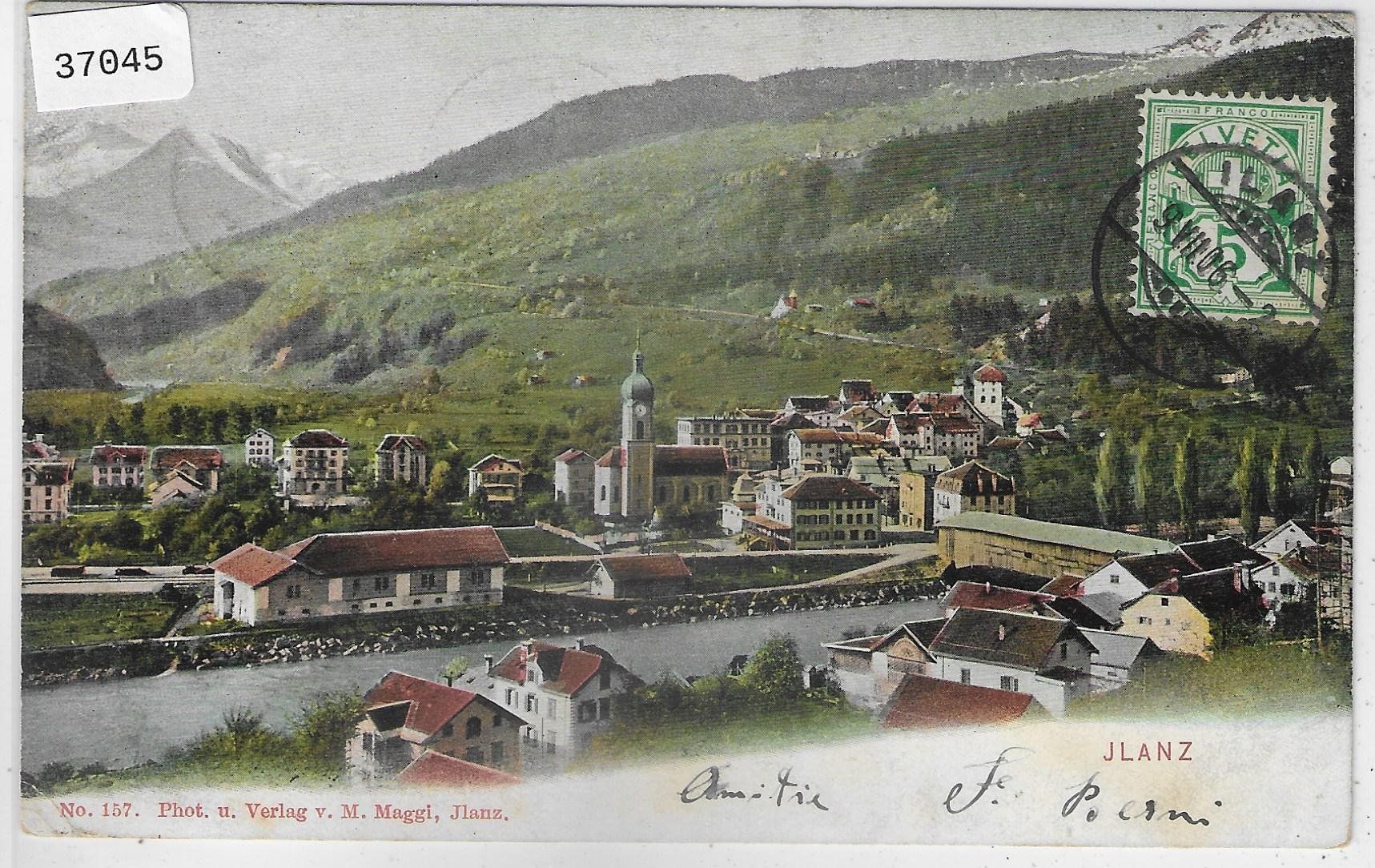 Cartoline postali: Ilanz - Generalansicht – Usato da Ettingen venduto da Kartenplanet