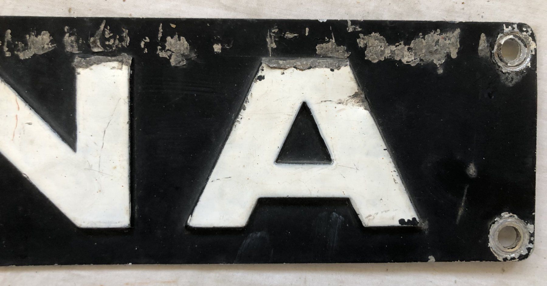 Ecriteaux: Originales Berna - LKW - Heckschild - Oldtimer - Blech – D'occasion à Schaffhausen par durruti 2
