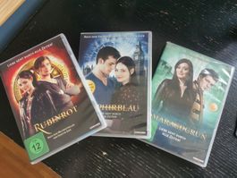 Edelstein Trilogie DVDs - Rubinrot, Saphirblau & Smaragdgrün