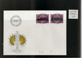 enveloppe FDC 668-669 détaché RARE 180.--