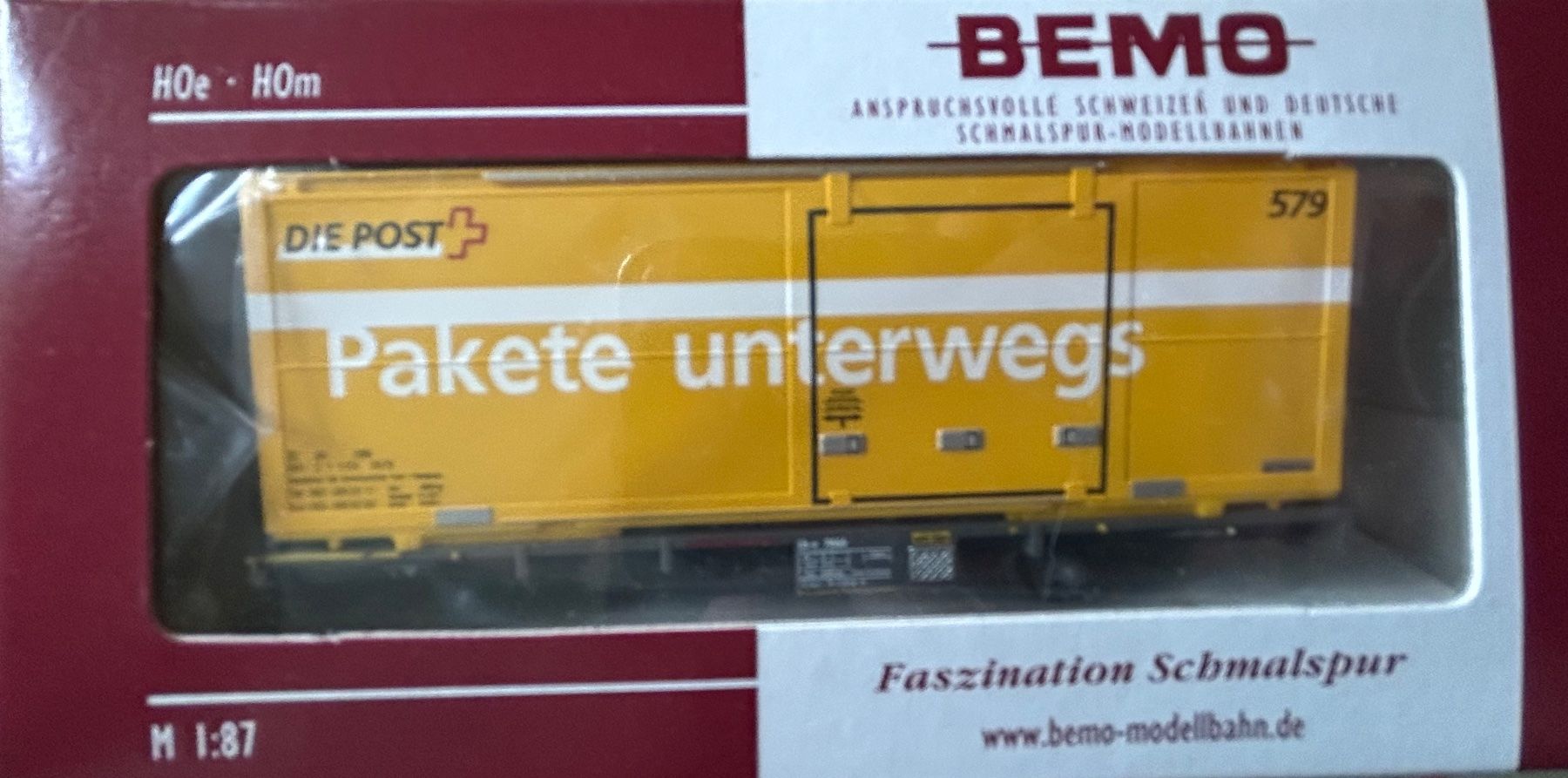 Bemo Modellini di ferrovie: H0m Bemo RhB Lb-v 7866 Post 579 – Nuovo (secondo la descrizione) da Belp venduto da AEMA-Modellbau