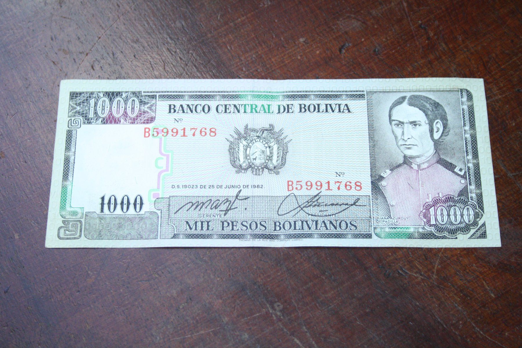 Banconote: Bolivie 1982 – Usato da Cormondrèche venduto da Hermes.monnaies
