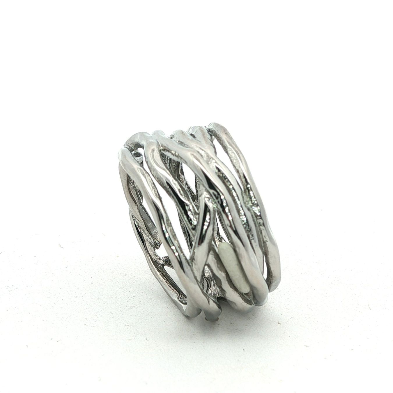 Olga Ribler Anelli: Edelstahl Wickel Ring Ringgrösse 59 – Nuovo (secondo la descrizione) da Luzern venduto da Schmuckoutlet
