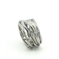 Edelstahl Wickel Ring Ringgrösse 59