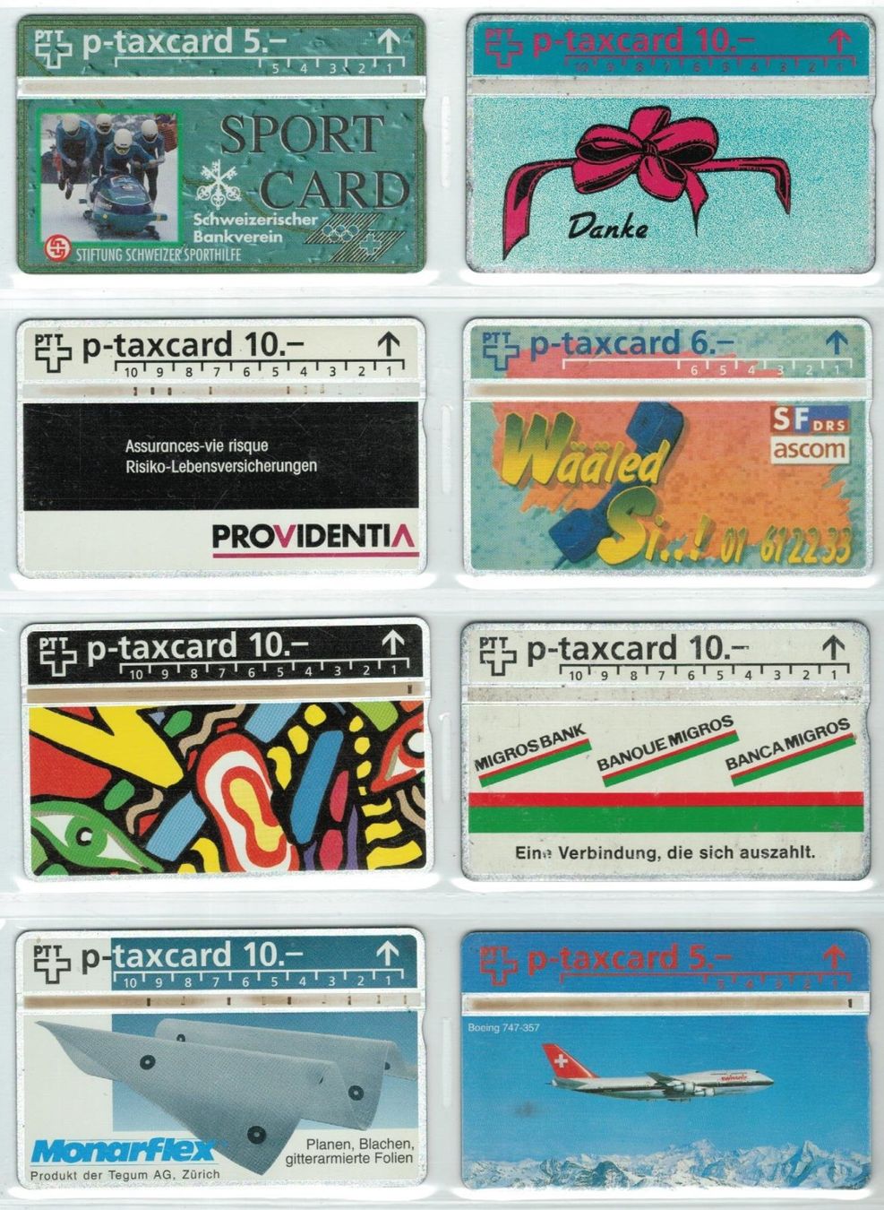 Cartes de téléphone: 8 Taxcards – D'occasion à Zürich par Tolima194