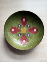 Dekorative Vintage Messingschale, Messingteller