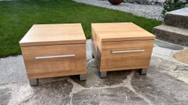 2 Nachttische Holzoptik mit Schublade guter Zustand