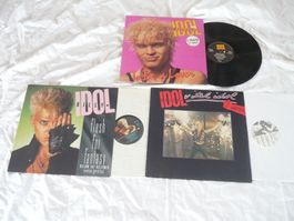 3x Vinyl - Billy Idol - flesh for fantasy - vital - to be a
