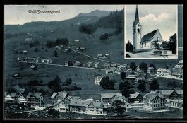 Wald-Schönengrund, Dorfpartie mit Kirch