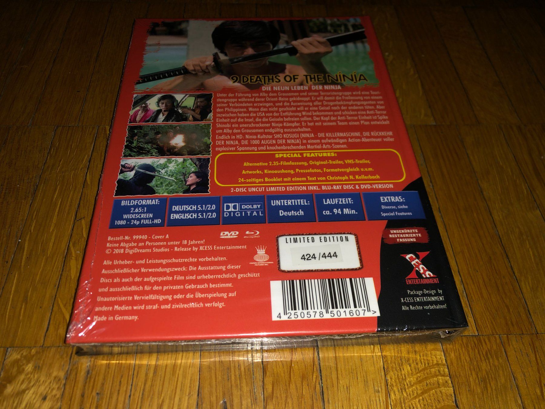 Tutti i DVDs: Die 9 Leben der Ninja - MEDIABOOK - A - UNCUT – Nuovo e nell'imballaggio originale da Basel venduto da havsok 1