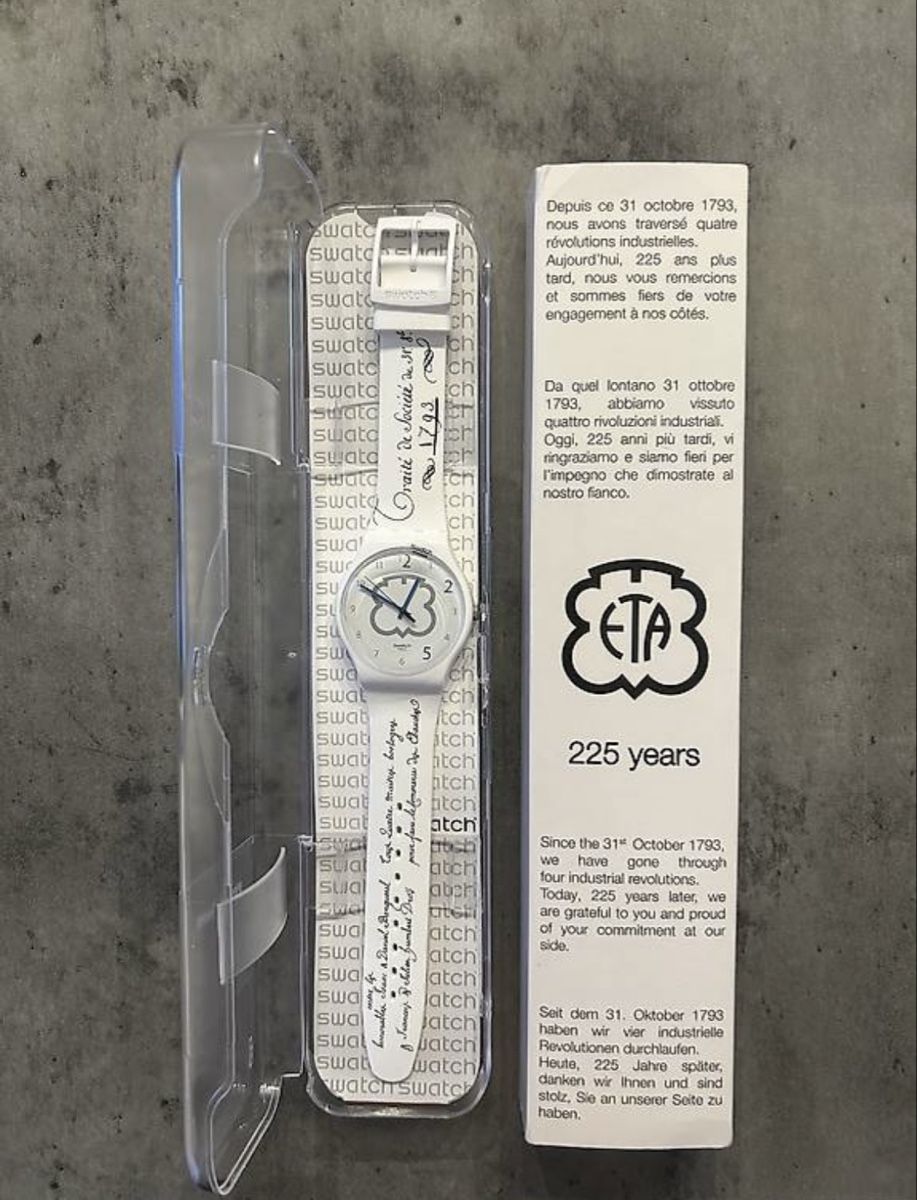 Eta Orologi: Swatch ETA 225 years – Nuovo (secondo la descrizione) da Melchnau venduto da Robilu6