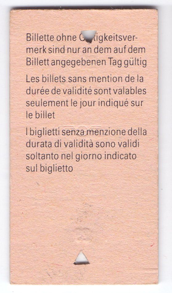 Biglietti: Billette Sirnach - Wil – Usato da Langenthal venduto da Sammlungs_aus 1