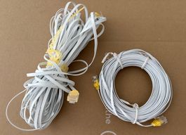 Netzwerkkabel Ethernet-Kabel RJ45 weiss 2 Stk