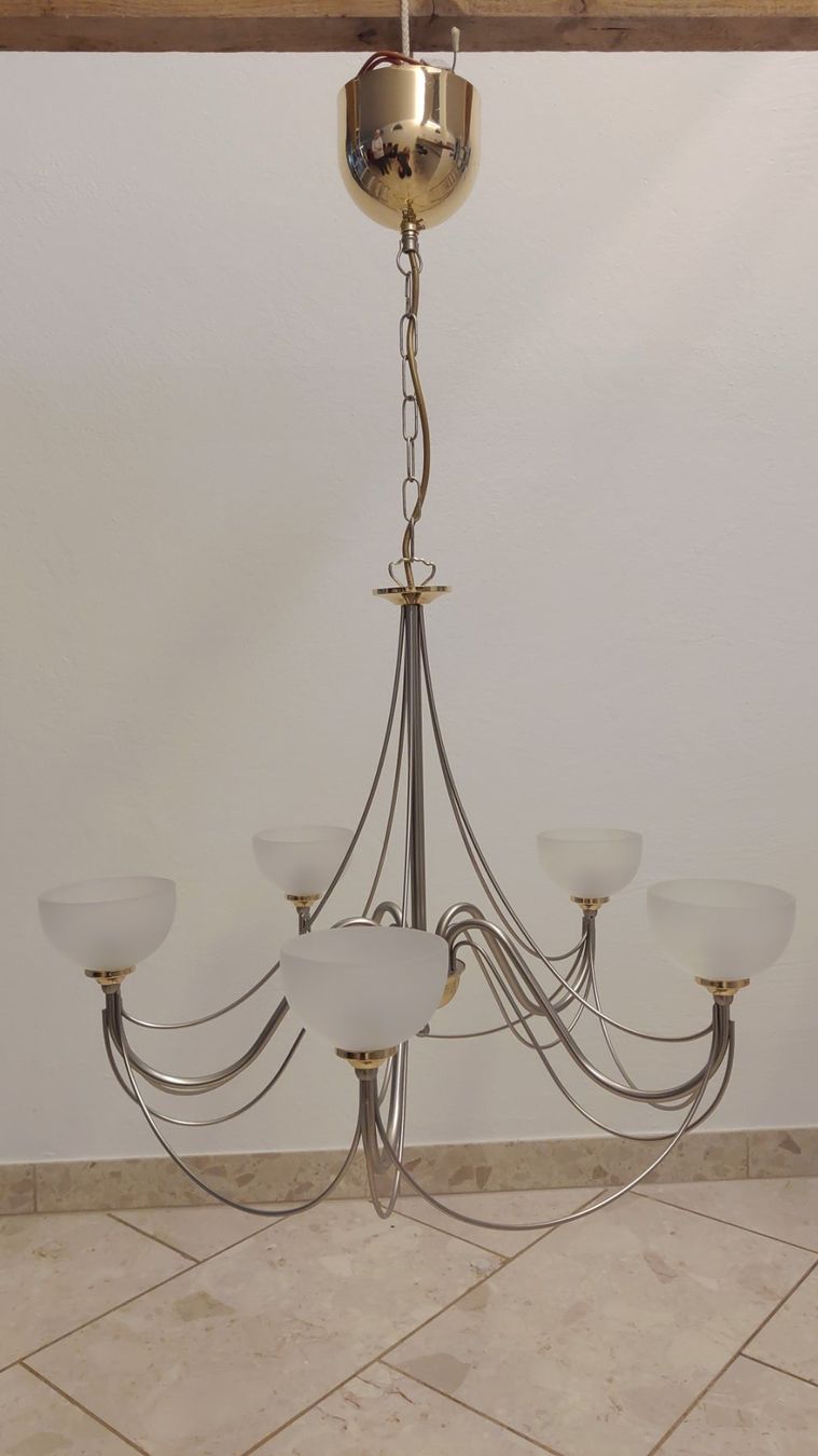 Lampadari & plafoniere: Kronleuchter Metall Durchmesser 60cm / Höhe 90cm – Usato da Uetikon am See venduto da martinvfurrer 1
