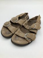 ZARA | Sandalen | Grösse 36 | Hellbraun mit Nieten