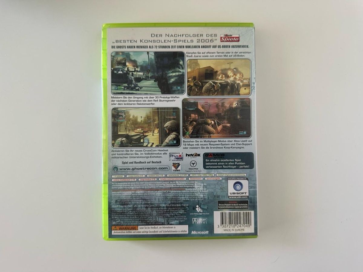 Giochi: Tom Clancy's Ghost Recon Advanced Warfighter 2 Xbox 360  – Usato da Couvet venduto da Aura_aura 2