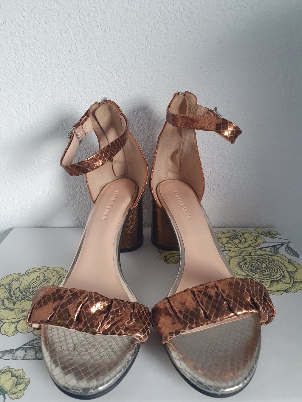 Damenschuhe: Sandale Elvio Zanon, Leder, Größe 40, bronze – Neu und originalverpackt aus Zuchwil von ger_ws6t 1