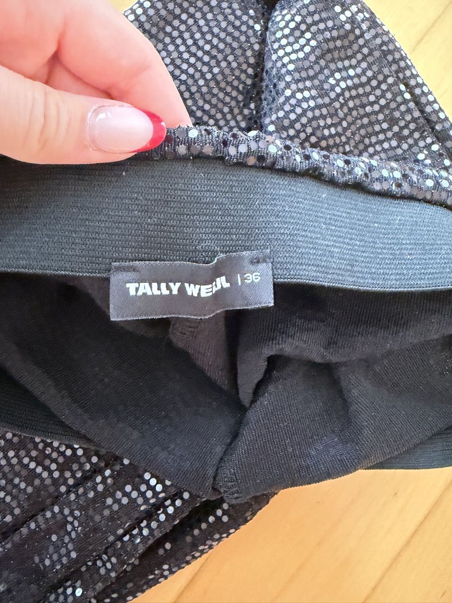 Tally Weijl Pantalons: Schlaghose Schwarz glitzernd – Neuf (Voir description) à Wil SG par fam_r6xv 2