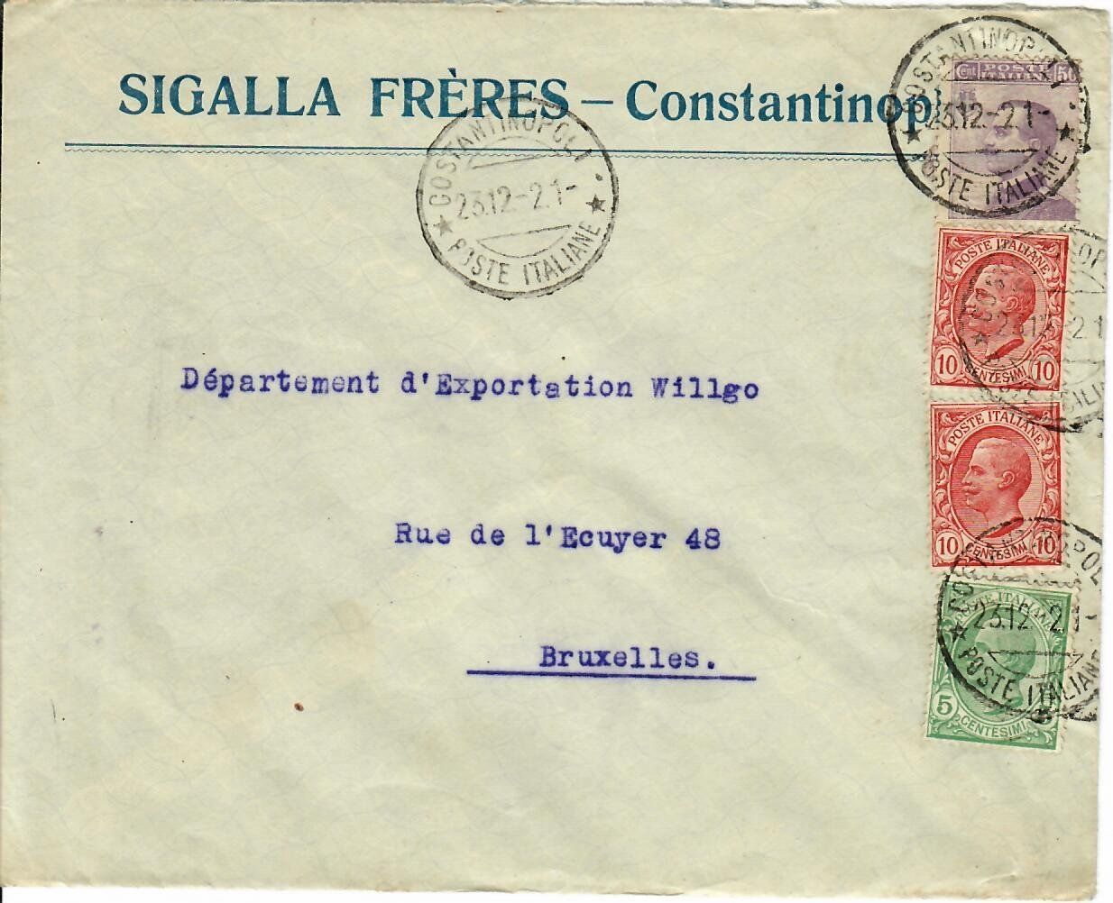 Tutti i francobolli: 3 Briefe Constantinopel 1921/22 – Usato da Hochdorf venduto da Ziegel-16 1