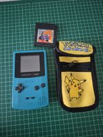 Nintendo Game Boy Color Teal with Pokemon Case & Game!