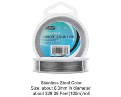 Juwelier Draht, Schmuckdraht, Nylonbeschicht. 0,3mm. 100m.