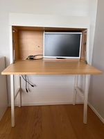 Sekretär Ikea PS mit Bildschirm Holz/Weiss gebraucht