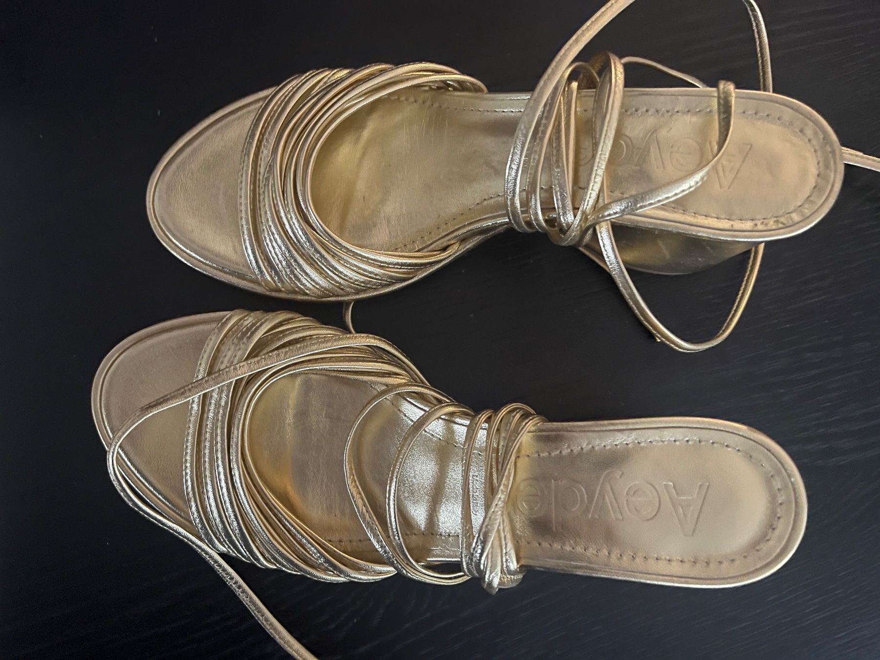 Scarpe da donna: Sandalen Gold (Neu) – Nuovo e nell'imballaggio originale da Zürich venduto da 666ooo 2