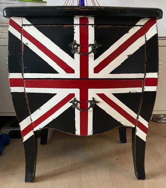 Cassettiere: Vintage Kommode "Union Jack" Look – Nuovo (secondo la descrizione) da Neuenkirch venduto da Witch55