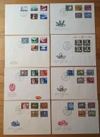 Lot FDCs, 11 Stück ab 1954 Französisch / Deutsch, Pro Patria