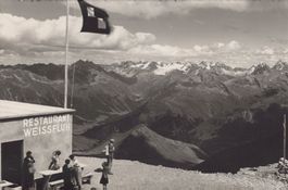 0114  Postkarte / Ansichtskarte - Davos Restaurant Weissfluh