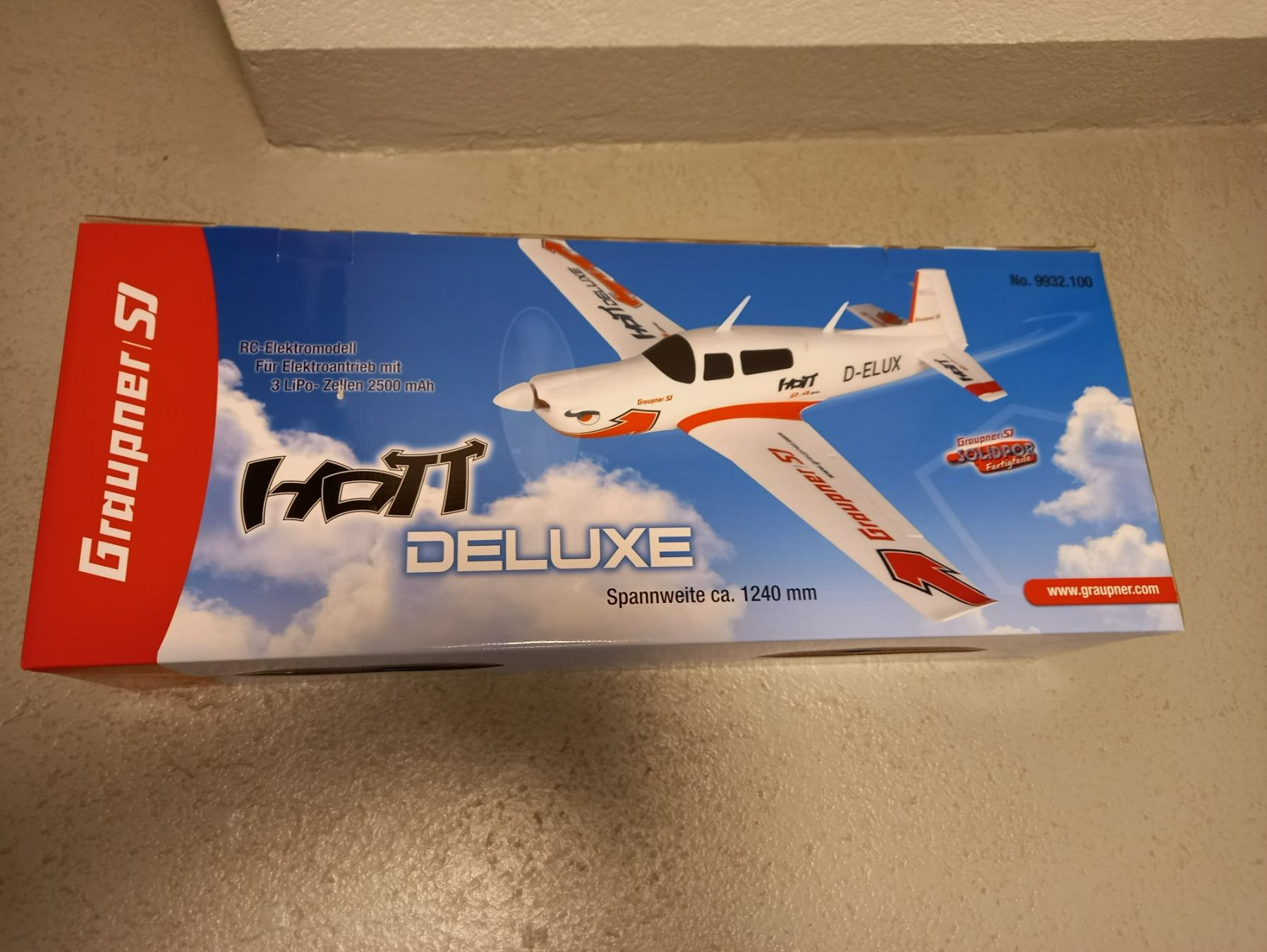Graupner Modellismo RC: Elektromotormodell Graupner Hott Deluxe – Nuovo e nell'imballaggio originale da Spiez venduto da Harrier