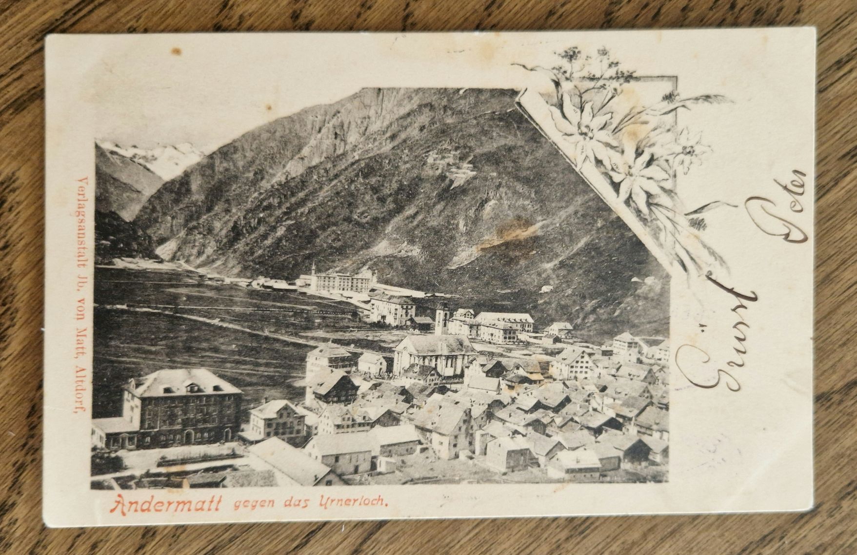 Ansichtskarten: Andermatt 1900, Feldpost, Stempel Eidg. Kriegs- Commidsariat – Gebraucht aus Ebikon von Donar50