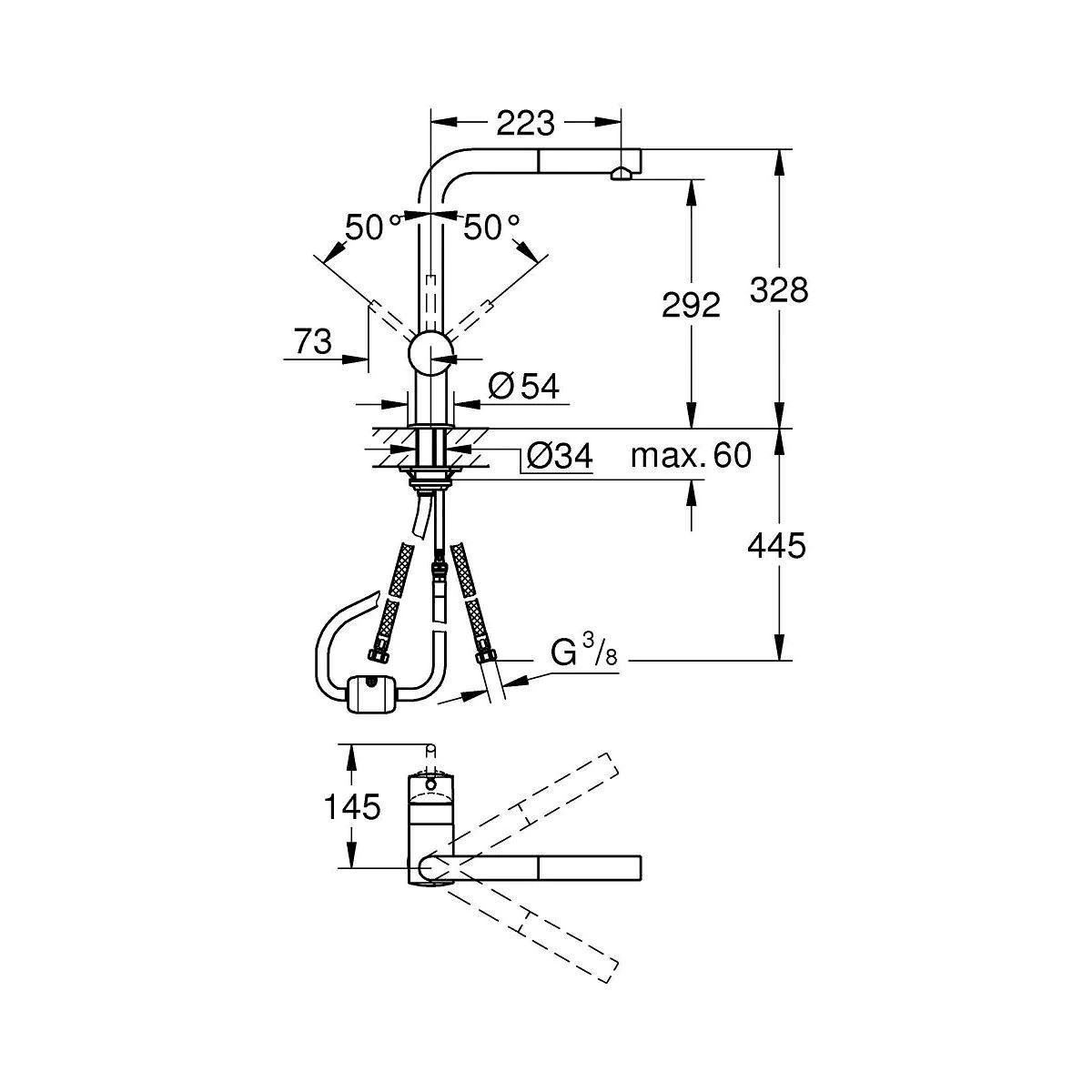 Grohe Rubinetteria: Grohe Minta Spültischbatterie chrom – Nuovo e nell'imballaggio originale da Bottighofen venduto da zaap 6