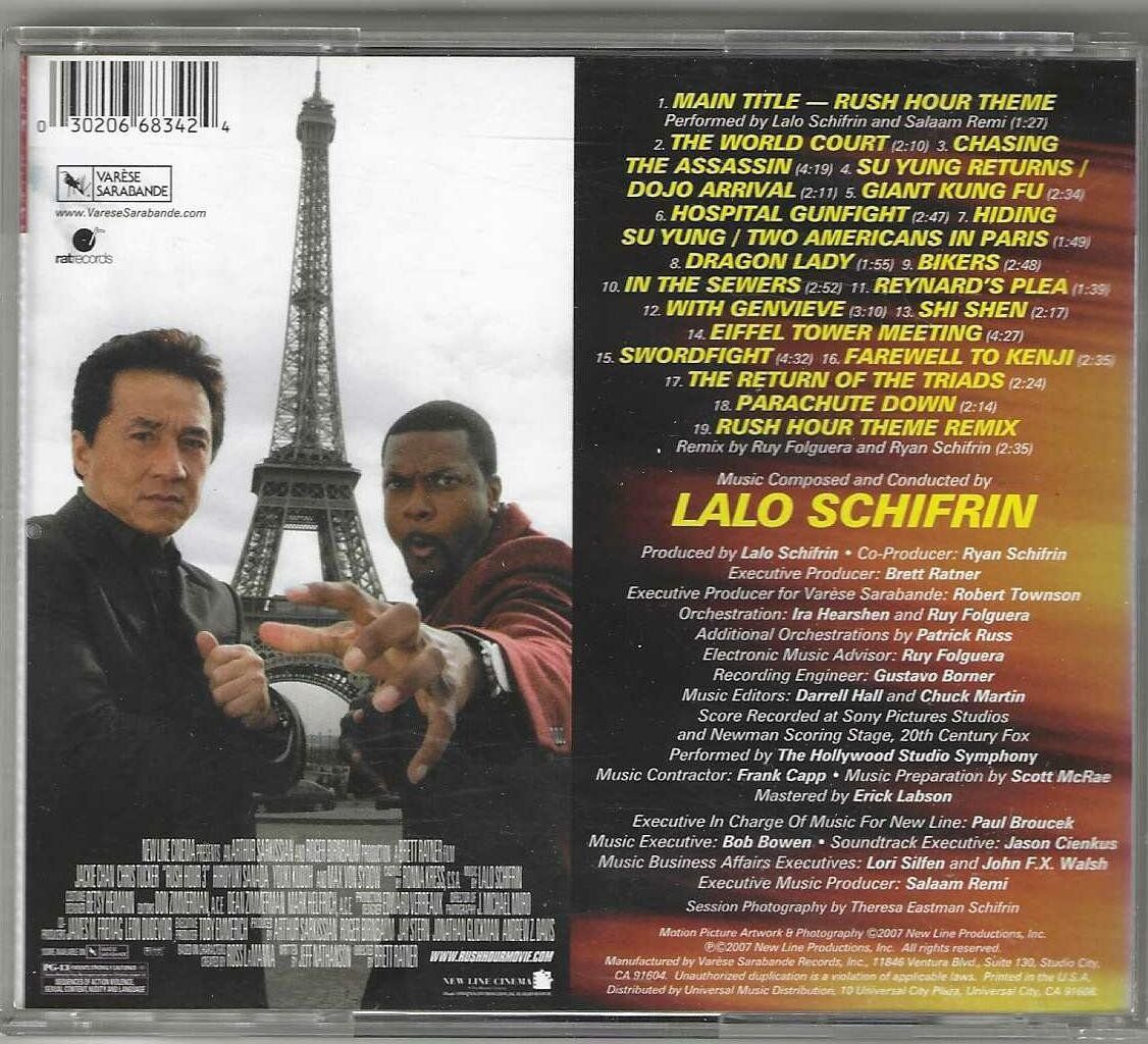 CD: Lalo Schifrin - Rush Hour 3 – Usato da Genève venduto da CDLPBookS 1