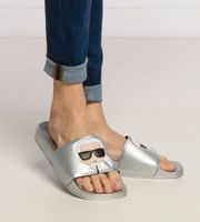 Karl Lagerfeld Badeschuhe Silber Gr. 39