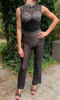 Glamour Tuta nera con strass tg M/Lnuovafeste