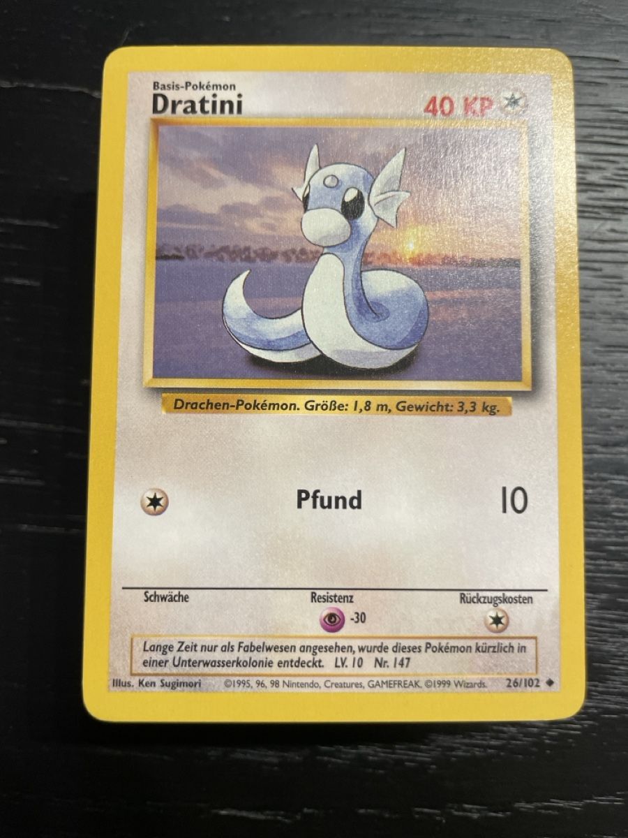 Pokémon Cartes à collectionner: Pokemon Dratini base 26/102 basis – D'occasion à Hugelshofen par Suimosa