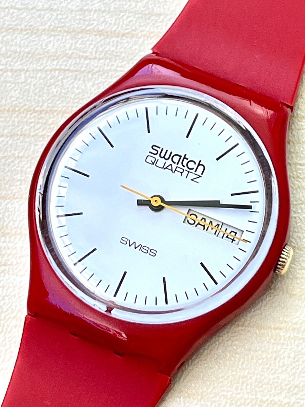 Swatch Orologi: Swatch Uhr, Sommer-Look! – Usato da Grenchen venduto da chththl