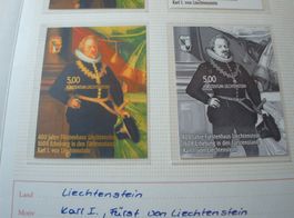 Liechtenstein, Beleg Phasendruck 2008 **, "Block 40J. Fürste