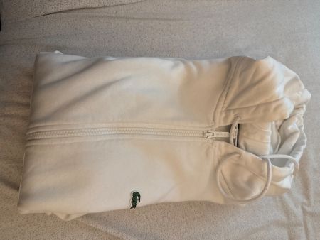 Lacoste Kapuzenjacke Gr. S  weiss
