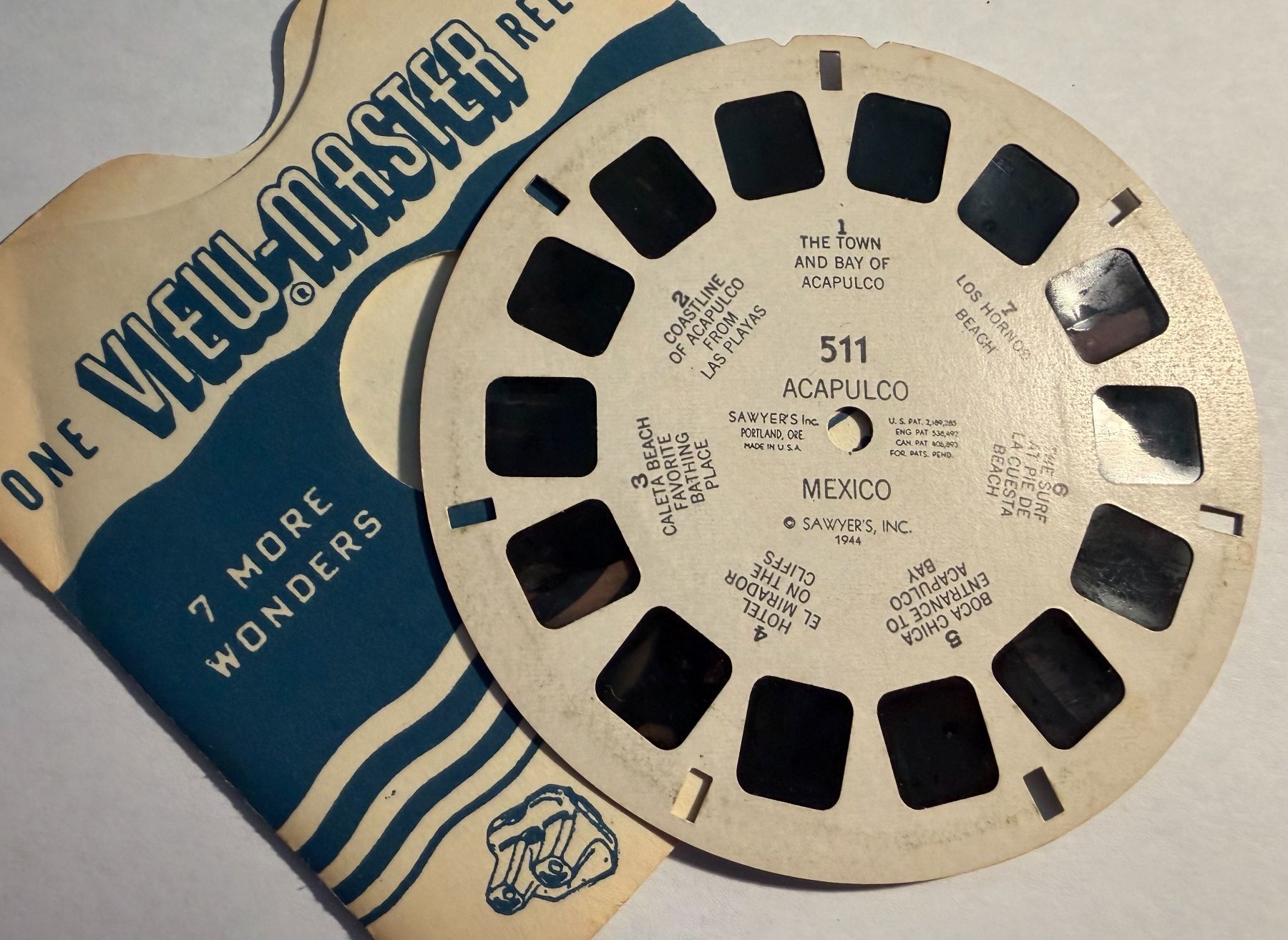 View-master Giocattoli: View-Master 3D: Nr. 511 ACAPULCO Mexico – Usato da Tegerfelden venduto da siebenmacky 2
