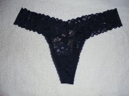 VICTORIA'S SECRET LACIE THONG, L, NEU, MIT RIEMCHENDETAIL...
