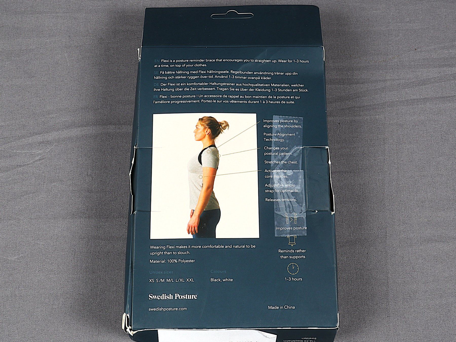 Gesundheitsliteratur: SWEDISH POSTURE Haltungstrainer Flexi S-M Weiss – Neu (gemäss Beschreibung) aus Steinen von Restwert_Steinen 4