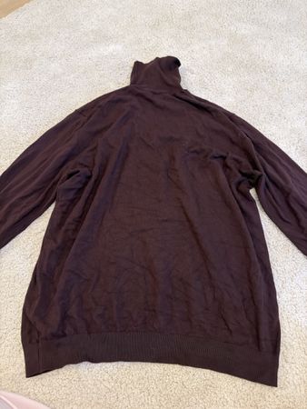 Brauner Rollkragenpullover, Herren XL, perfekt für Herbst